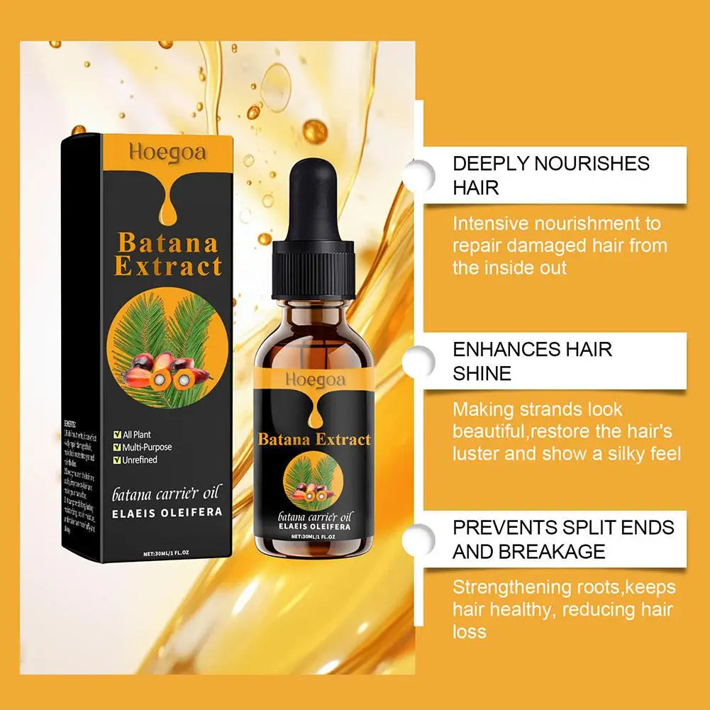 Batana Oil for Hair Growth Deep Nourishing Hydrating Hair Repair Treatment Moisturizing Scalp Care Softening Essence Haircare - NamafadStore
