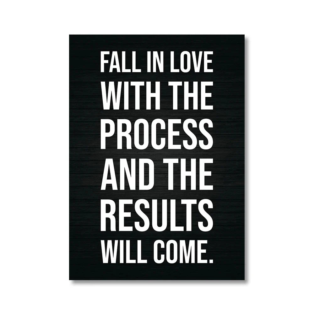 Office Decor Exercise Motivational Quote Minimalist Wall Art Print Canvas Painting Posters for Living Room Modern Home Decor