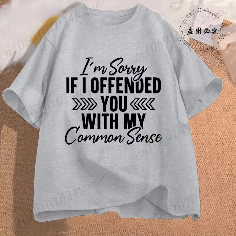 Sarcasm is my favorite Women Casual T-Shirt Harajuku Y2k slogan Designer Ladies Tee tops Female Vintage Trendy Pullover T Shirts