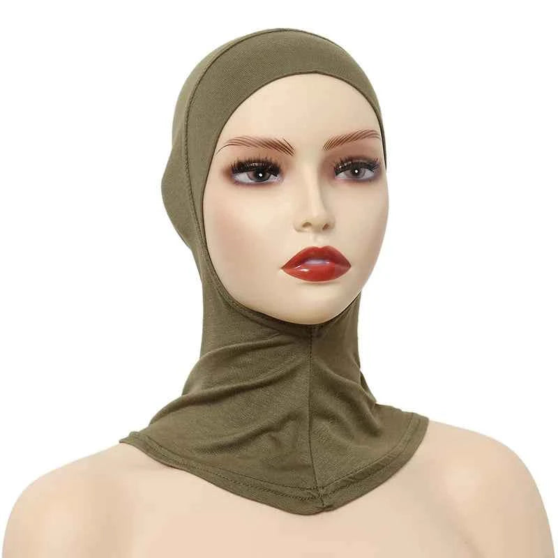 Women’s Turban Caps – Muslim Underscarf Modal Hijab Inner Cap with Full Coverage & Stretchy Fit