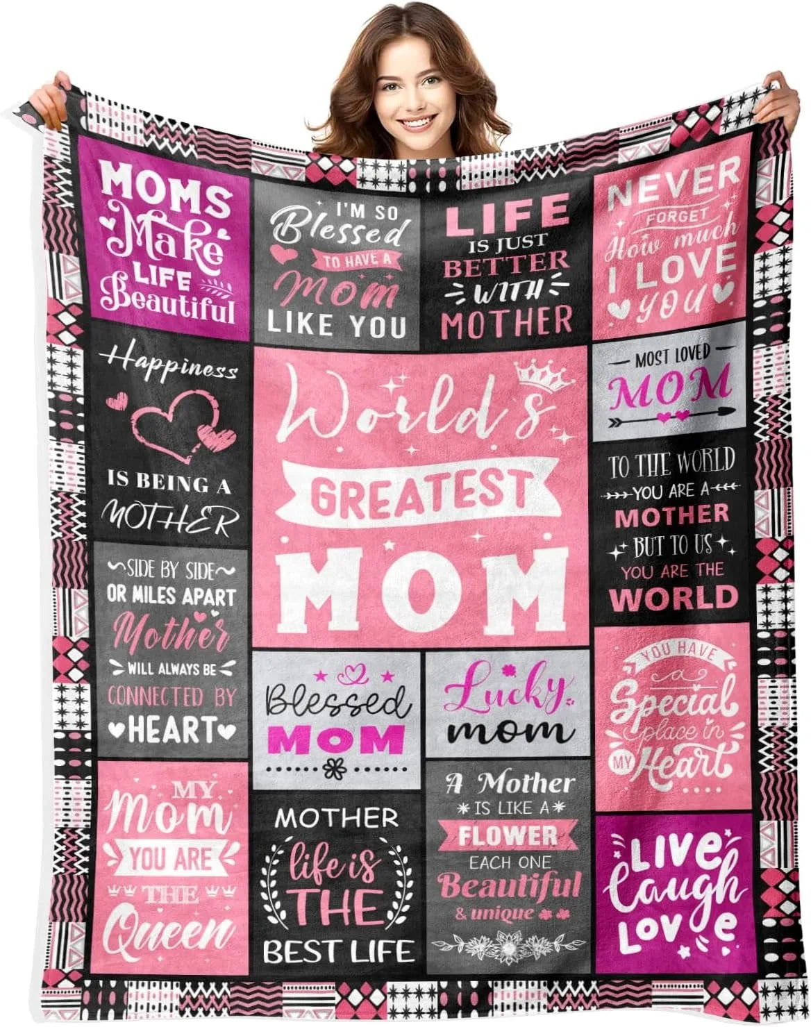 Best Mom Ever Blanket – “Remember I Love You Mum” Gift for Mom