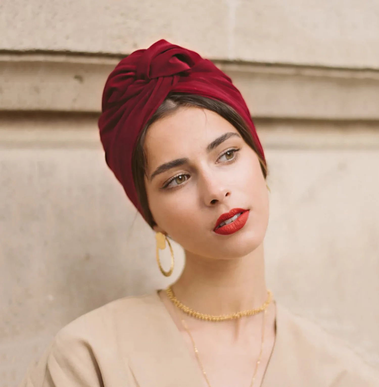 2023 French Vintage Twist Turban Hat Fashion Female Cotton Bandana Headband Women's Hair Cover Cap Floral Print Lady Head Wraps - NamafadStore