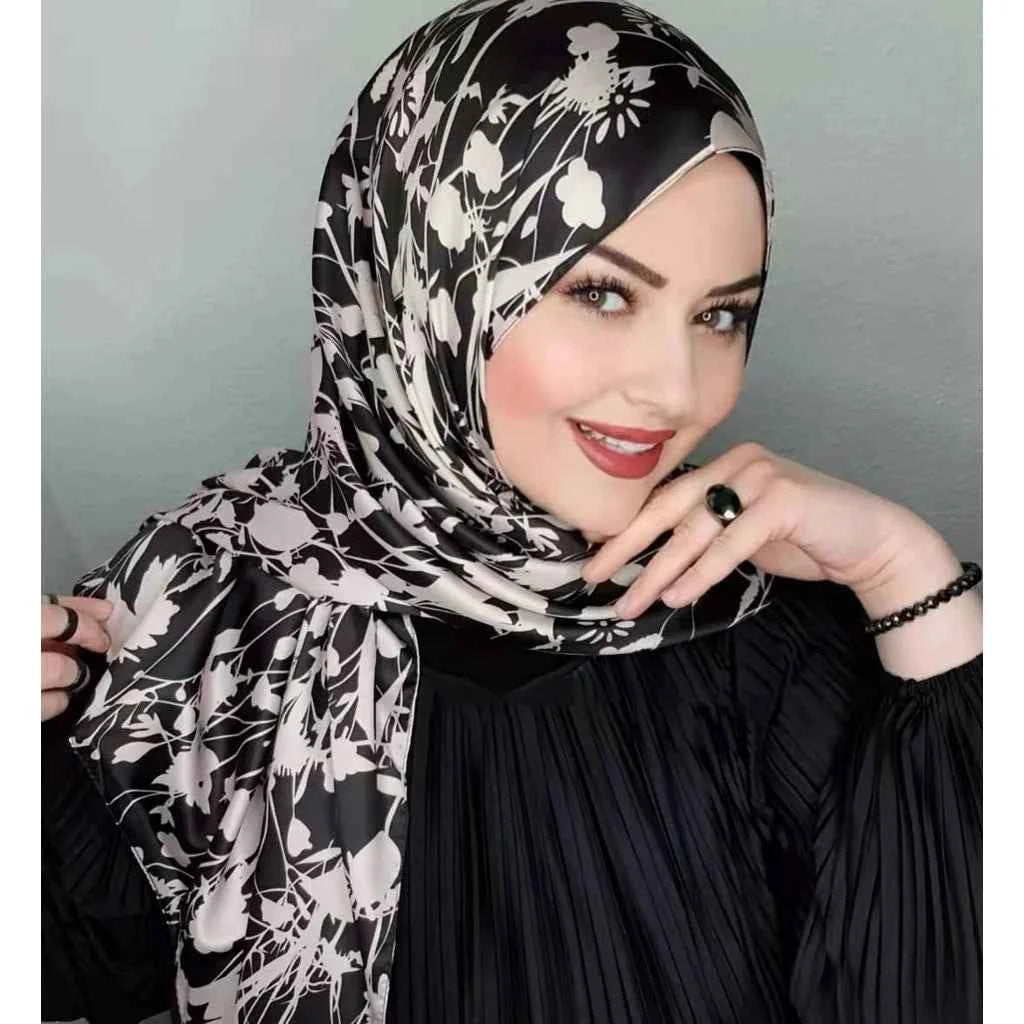 Islamic Scarf Women Luxury Blue Chiffon Hijab Abaya Hijabs For Woman Abayas Jersey Muslim Dress Turbans Head Instant Head Wrap
