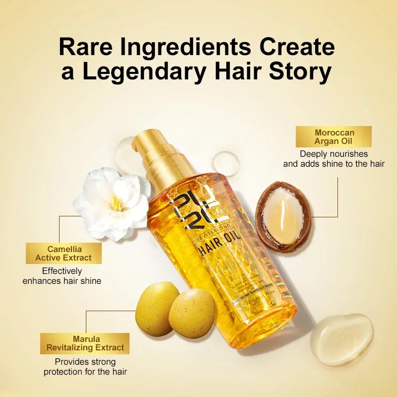 PURC Morocco Oil Nourishing Hair Oil Smoothing Shine Soft Hair Serum Repair Damaged Frizz Dry Hair Treatment Hair Care New