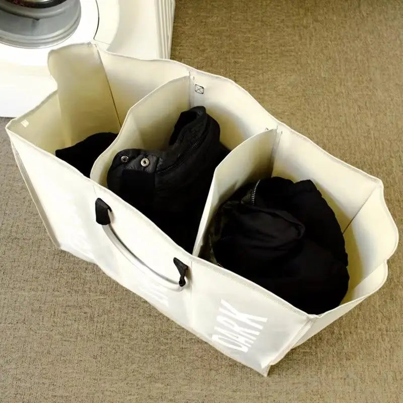 Foldable Waterproof Laundry Hamper – 1, 2 & 3 Compartment Clothes Sorter