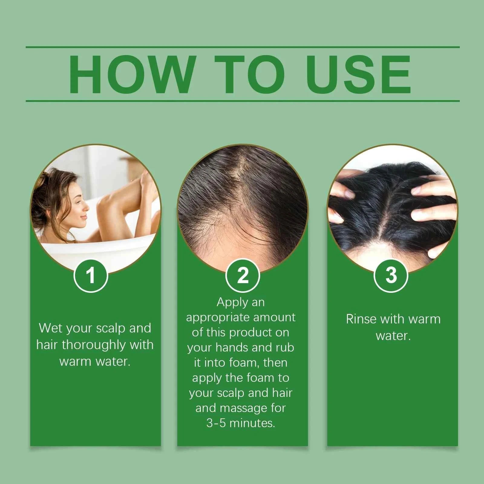 Organic Batana Oil Shampoo Soothing Scalp Intense Repair Batana Nourishing Shampoo with Rosemary Extract for All Hair Types