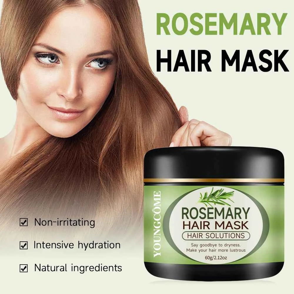Rosemary Hair Essential Oil hair mask Nourishing Hair Oil Smoothing Shine Soft Hair Serum Repair Damaged Frizz Dry Hair Treatmen