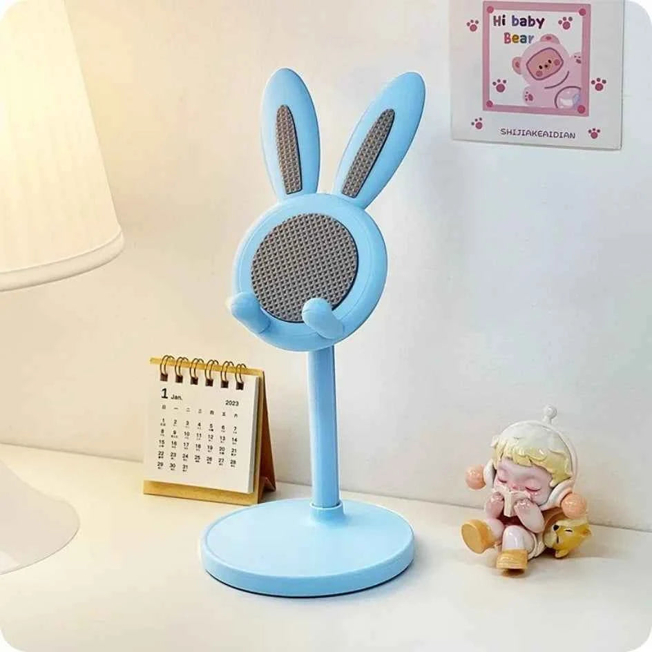Cute Cartoon Bunny Mobile Phone Stand Desktop Adjustable Holder Can Lift and Adjust Cellphone Bracket For iPhone Samsung Xiaomi