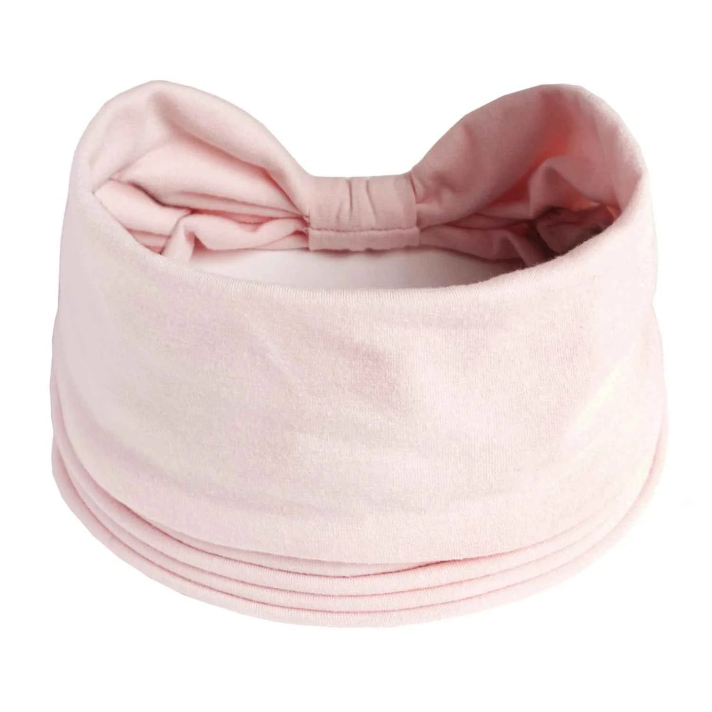 Women’s Solid Color Turban Headwrap – Soft Cotton Knot Headband Elastic Wide Hair Band for Yoga & Daily Wear