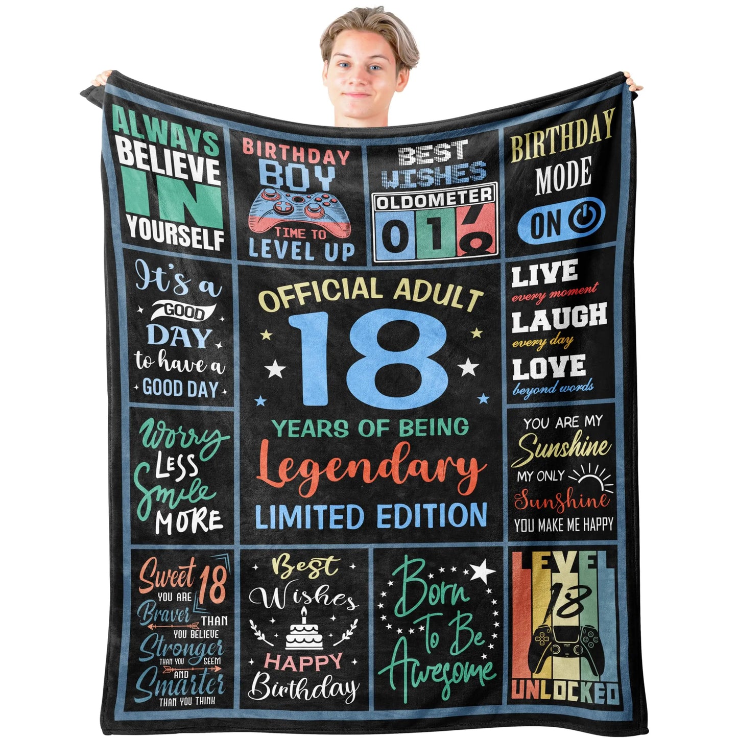 18th Birthday Gift Blanket for Girls – Daughter, Sister & Bestie