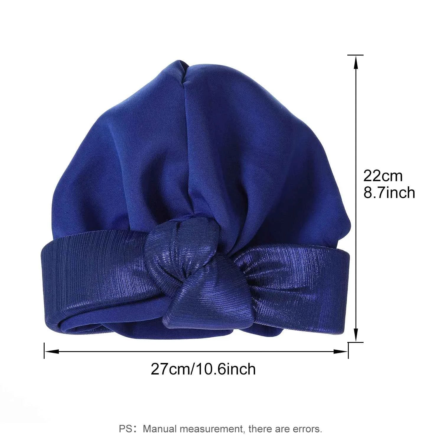 Women’s Bonnet Turban Cap – Folded Bud Headscarf with Lace Edge, Casual & Versatile Cross Hat