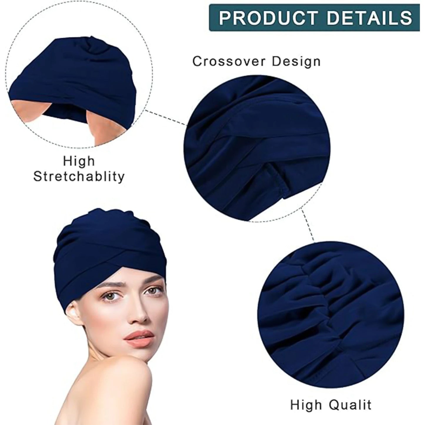 Women's Fashion Turbans New Two Layer Brim Cap Comfortable and Versatile Outdoor Leisure Sports Headband Hat - NamafadStore