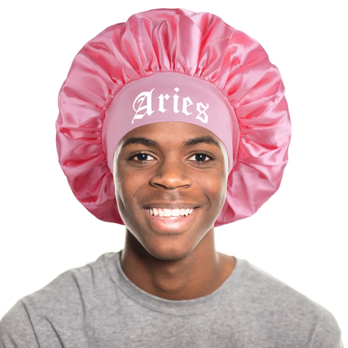 1PConstellation printing satin wide band sleep bonnet ,soft sleeping bonnet with wrap band,make up washing face daily use bonnet - NamafadStore