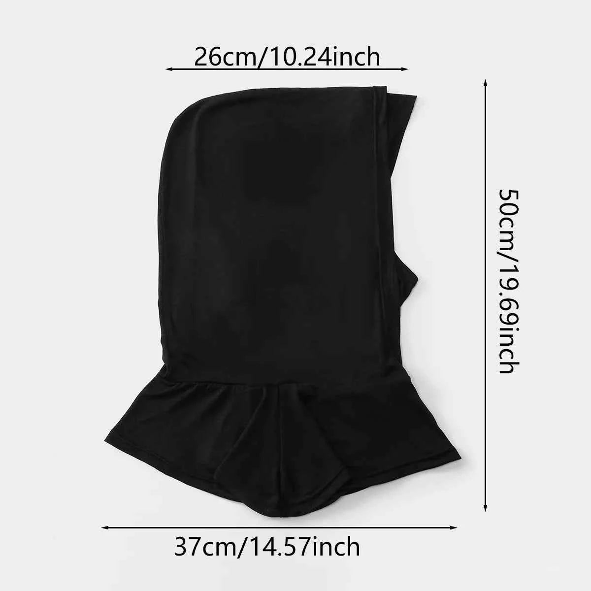 Ramadan New Jersey Hijab Caps for Muslim Women UnderCap Instant Hijab Inner Cap Stretch Turban Hood And Matching Headband In One