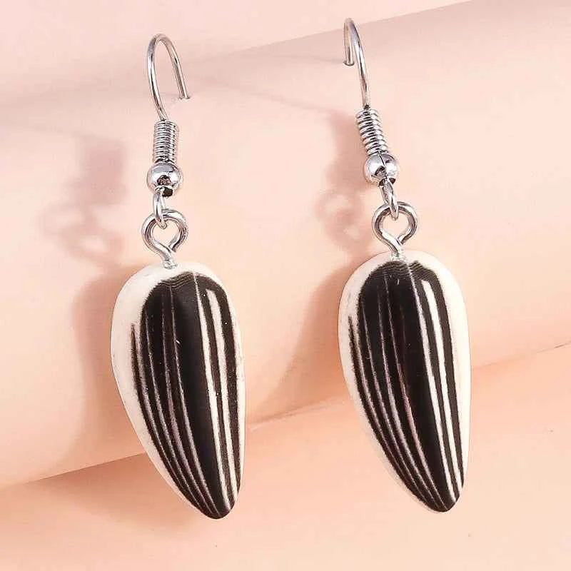 Aihua New In Women Earring Resin Funny Food Earrings French Fries Cookies Ice Cream Bread Hot Dog Pizza Chocolate Girl Kids Gift