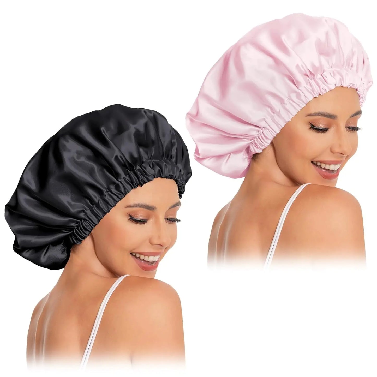 Satin Bonnet Silk Bonnet Hair Bonnet for Sleeping Slouchy Beanie Hat Satin Sleep Cap Women Night Sleep Cap Wrap For Curly Hair