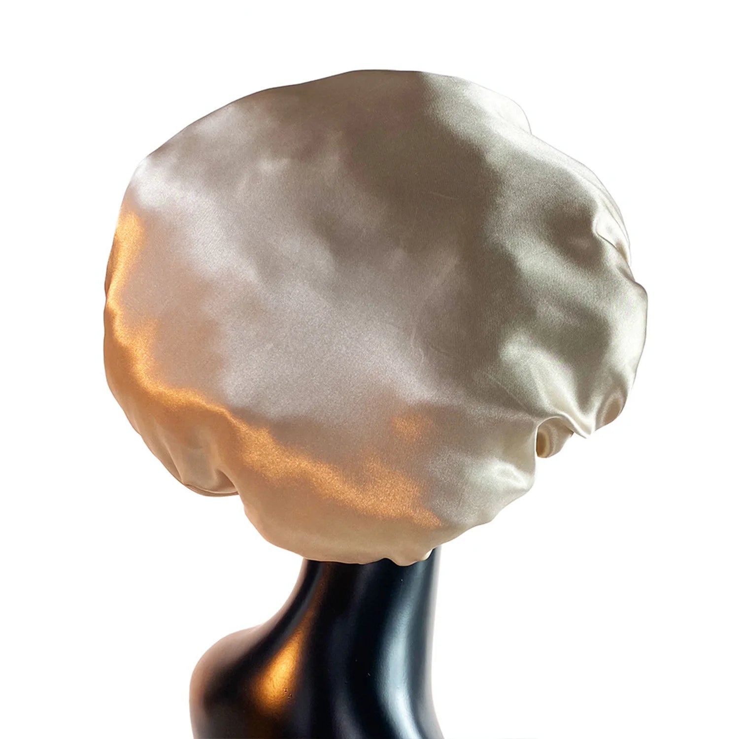 10PCS Women Satin Bonnet Elastic Wide Band Night Sleep Hat Solid Floral Printed Soft Silk Cap Set Beauty Salon Hair Care Hats - NamafadStore