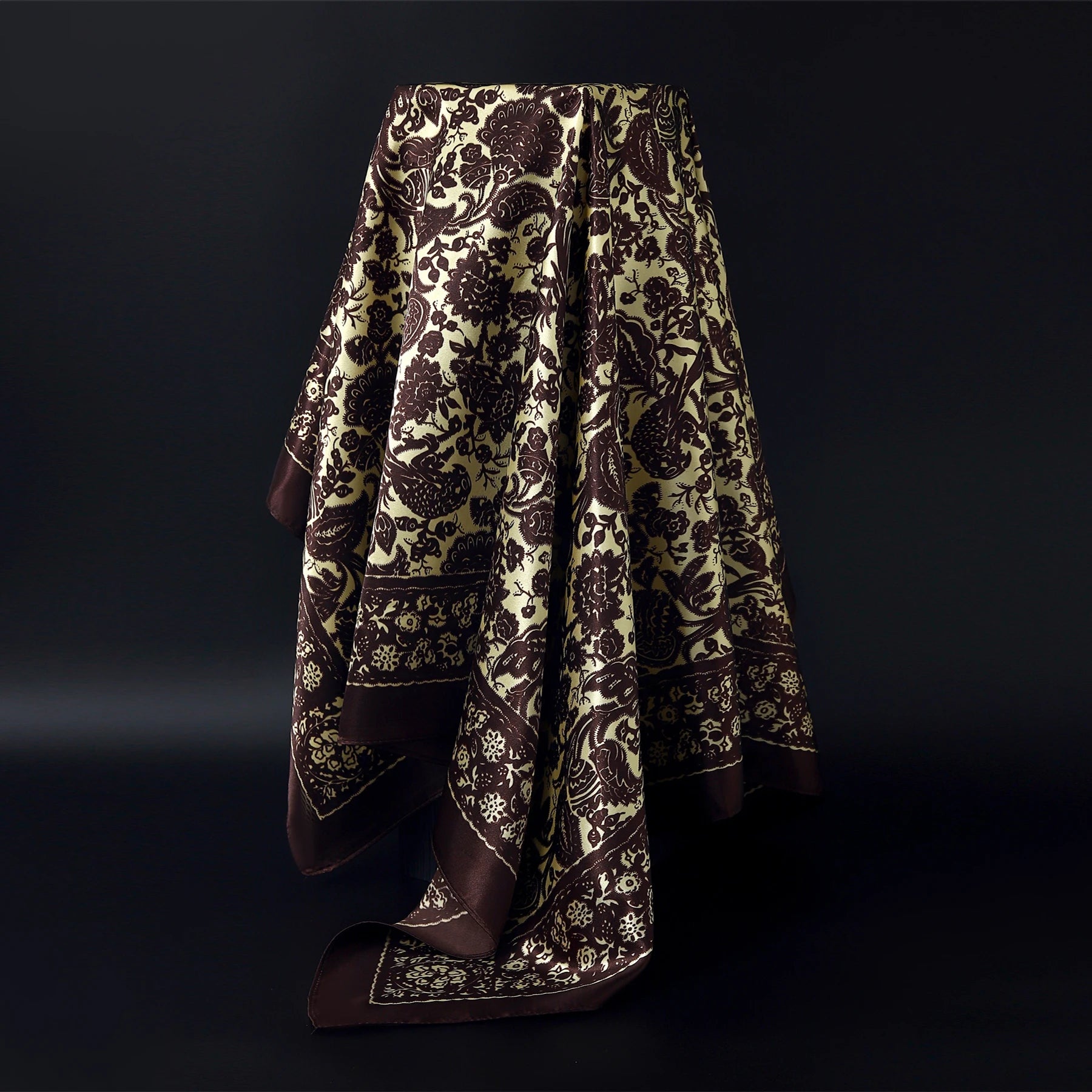 Luxury Brand Silk Scarf Fashion Foulard Satin Shawl Leopard 90*90cm Square Head Scarves Women Bandanna Pareo Headscarf - NamafadStore