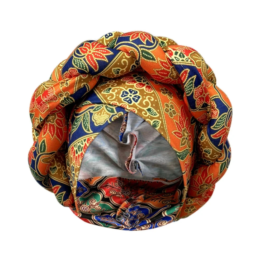2024 New African Women Turban Cap Big Braid Head Wraps Cover Bonnet Beanie Female Headtie Hair Loss Chemo Cap Arab - NamafadStore