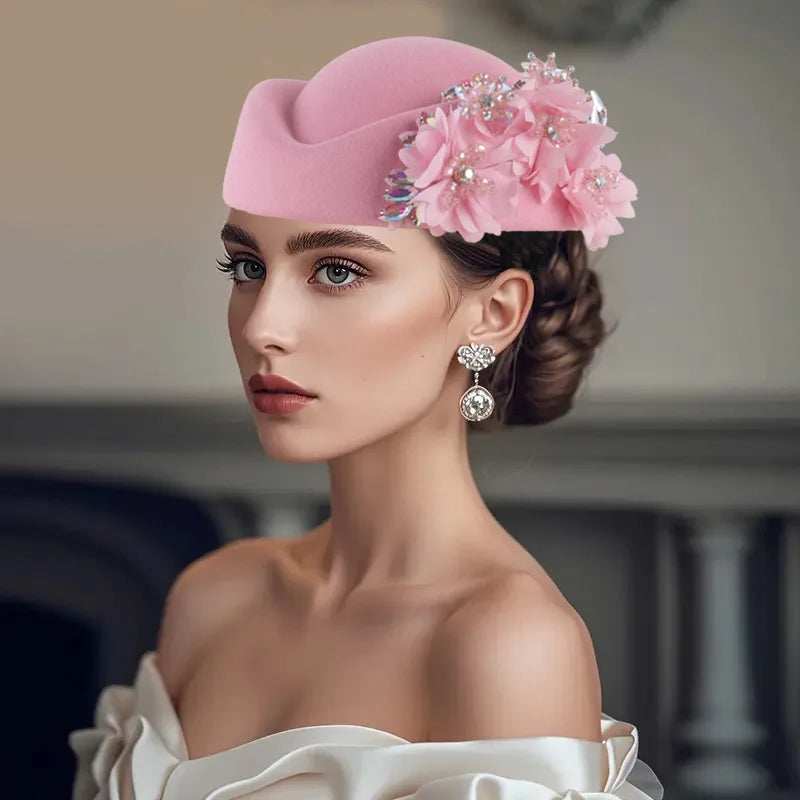 African Headtie Turban Hat for Women – Summer & Autumn Flower Soft Cap for Church, Party & Casual Wear