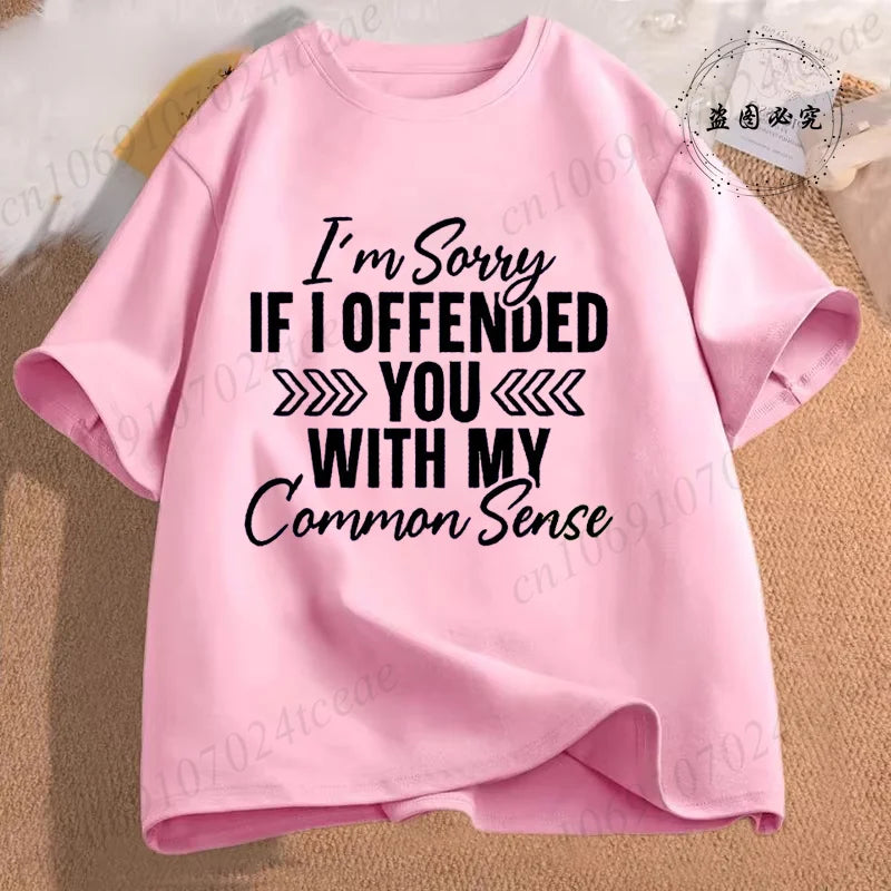 Sarcasm is my favorite Women Casual T-Shirt Harajuku Y2k slogan Designer Ladies Tee tops Female Vintage Trendy Pullover T Shirts