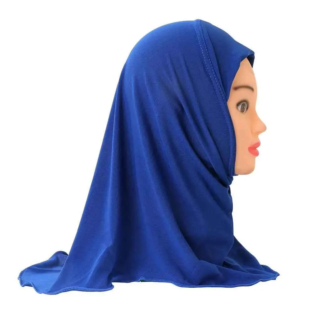 50cm Children’s Hijabs – Soft & Stretchy Muslim Girls’ Headscarf for Ages 2–7