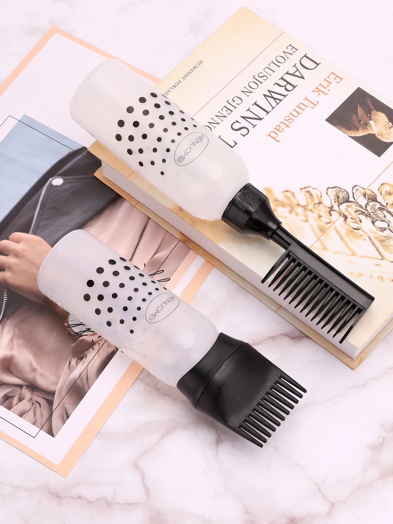 Salon Hairdressing Coloring Set Barbershop Dyeing Comb Bottle Empty Applicator Professional Hairdresser Styling Dye Supplies