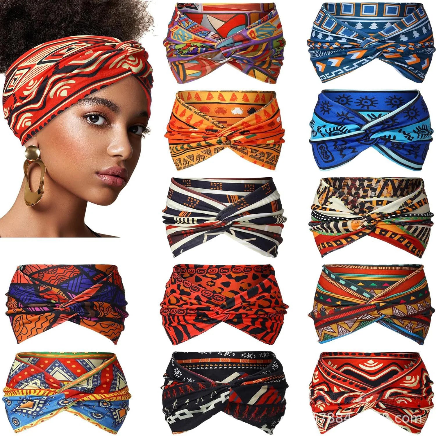 Widening High Strength Bohemian Yoga Sports Headband African Style Headband - NamafadStore