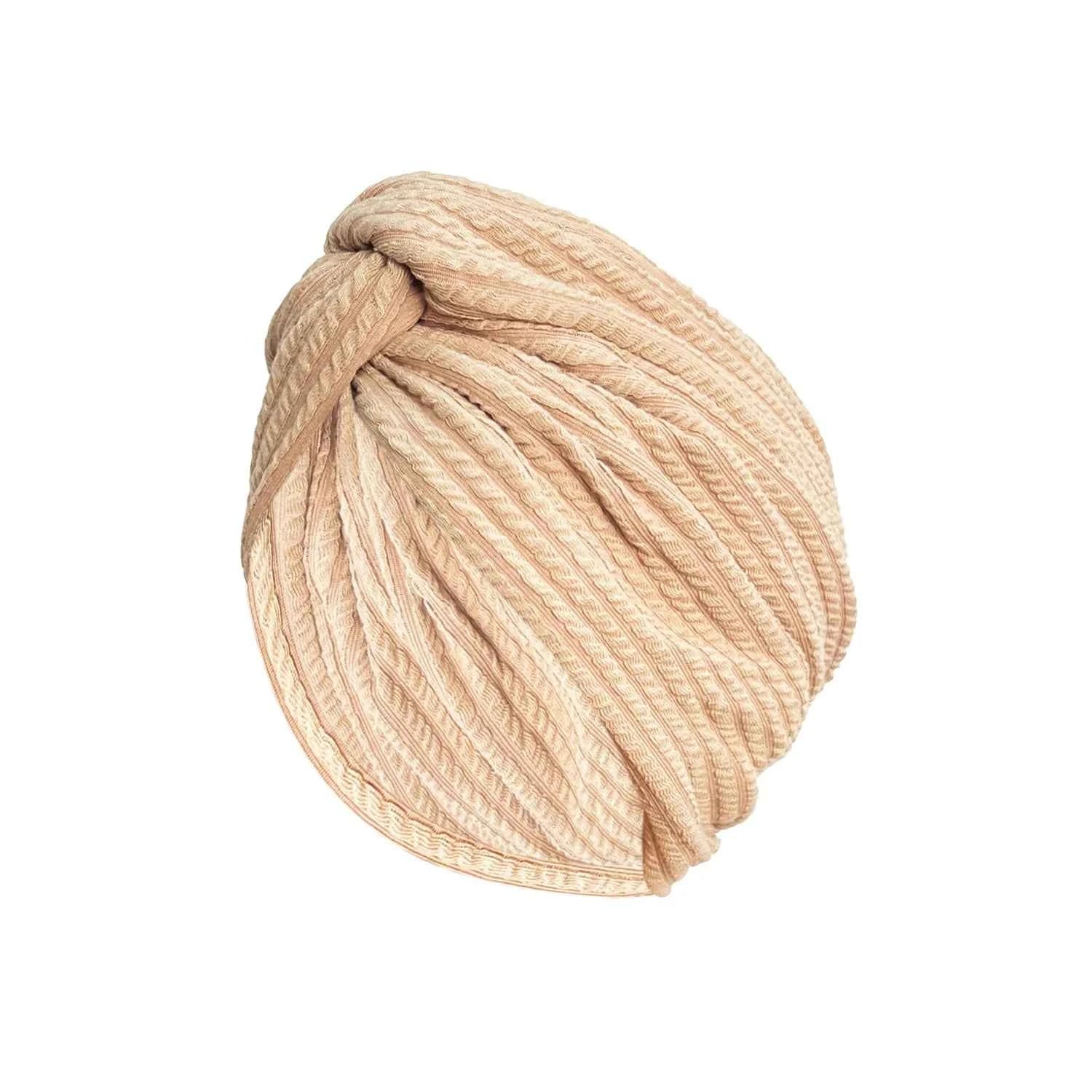 Women's Fashion Knitted Cross Turban Hat Bohemian Knitted Cross Wrap Hat Indian Hat Turban Hat