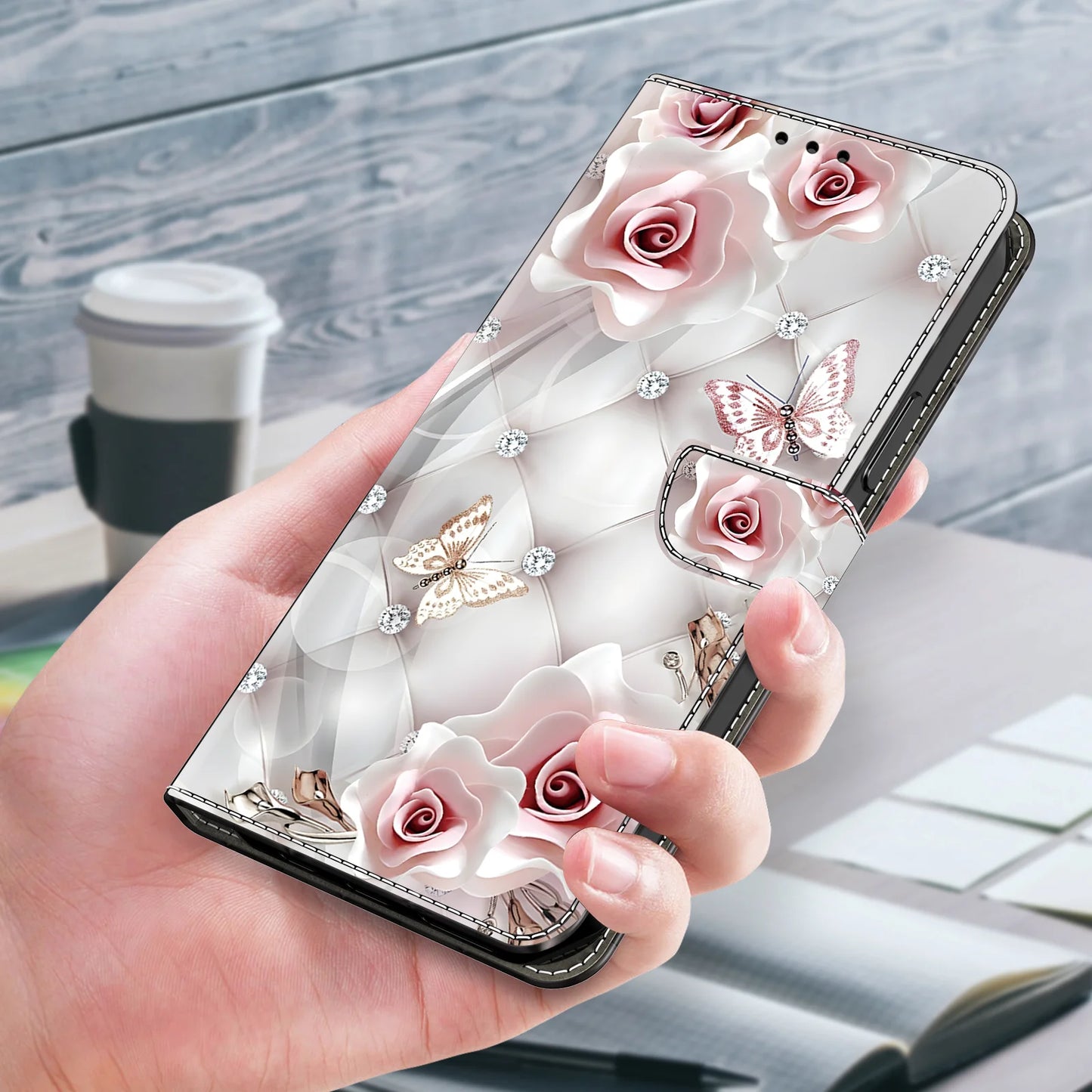 3D Magnetic Flip Leather Cover Wallet Case For iPhone 17 17e 16e 16 15 14 13 12 11 Mini Air Pro Max Plus