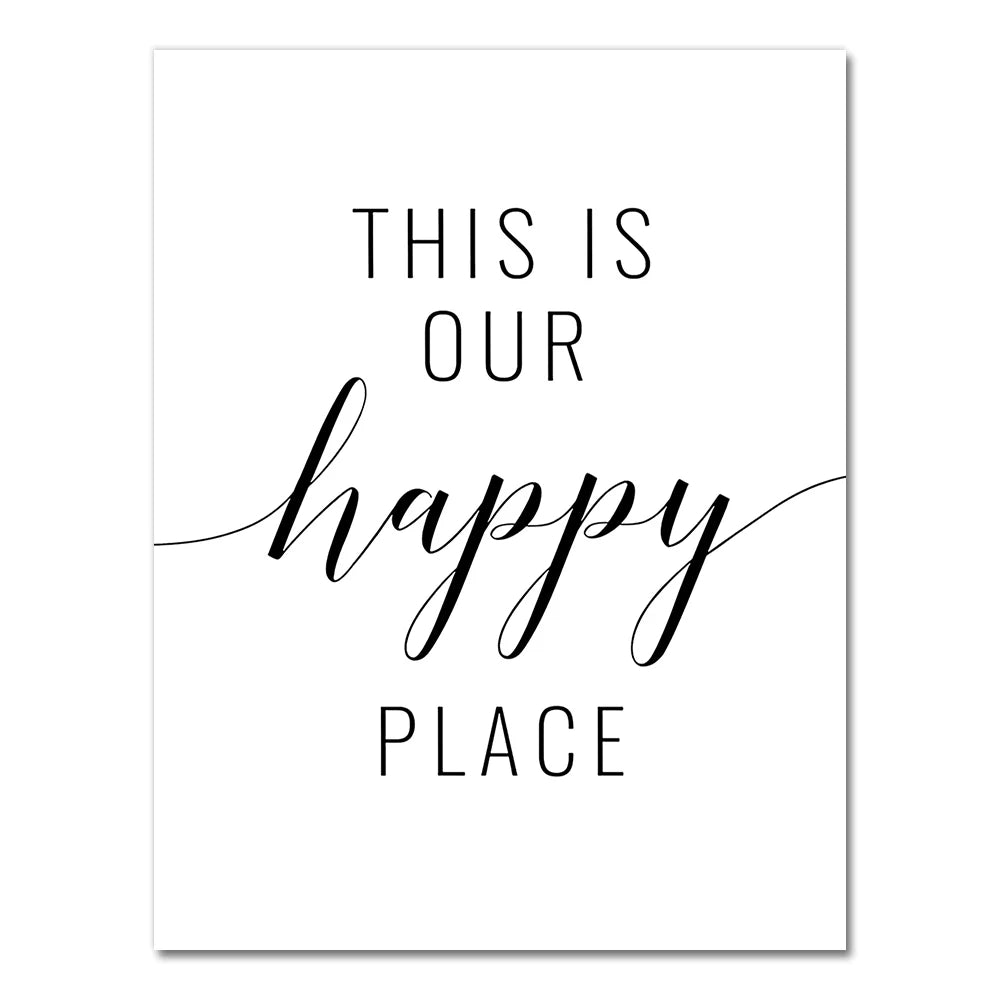 Family Simple Quote Picture Green Leaves Poster Black White Wall Art Canvas Painting Nordic Style Modern Print for Living Room