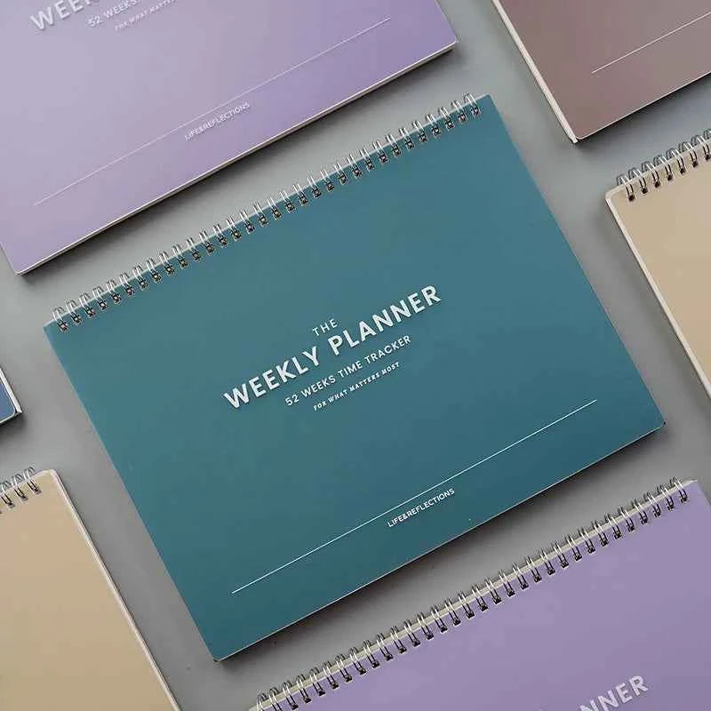 Weekly Planner 52 Weeks Time Tracker For What Matters Most To-do List Weekly Planer Task List Weekly Planners Schedule To Study