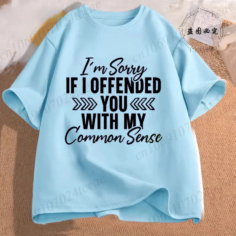 Sarcasm is my favorite Women Casual T-Shirt Harajuku Y2k slogan Designer Ladies Tee tops Female Vintage Trendy Pullover T Shirts