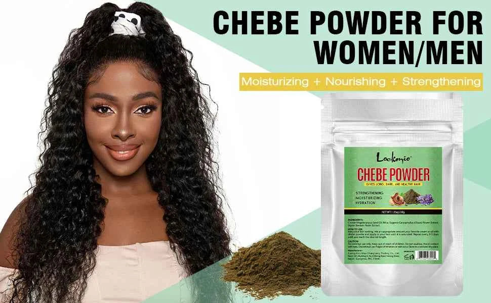 Chebe Hair Care Products Moisturizing and Nourishing DIY Essence Powder Smooth Chebe Hair Oil Powder for Dry Damaged Split Ends