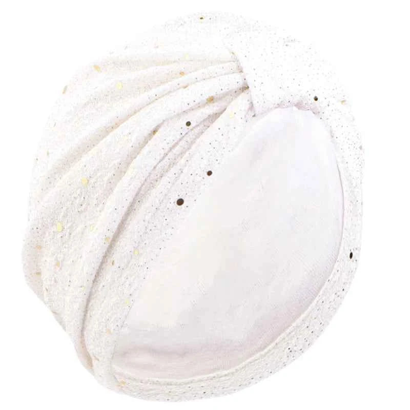 Women Knitted Twist Turban Hat Elegant Muslim Sequin Hijab Scarf Twist Headband Headwrap  Ladies Indian Hijab Turbante