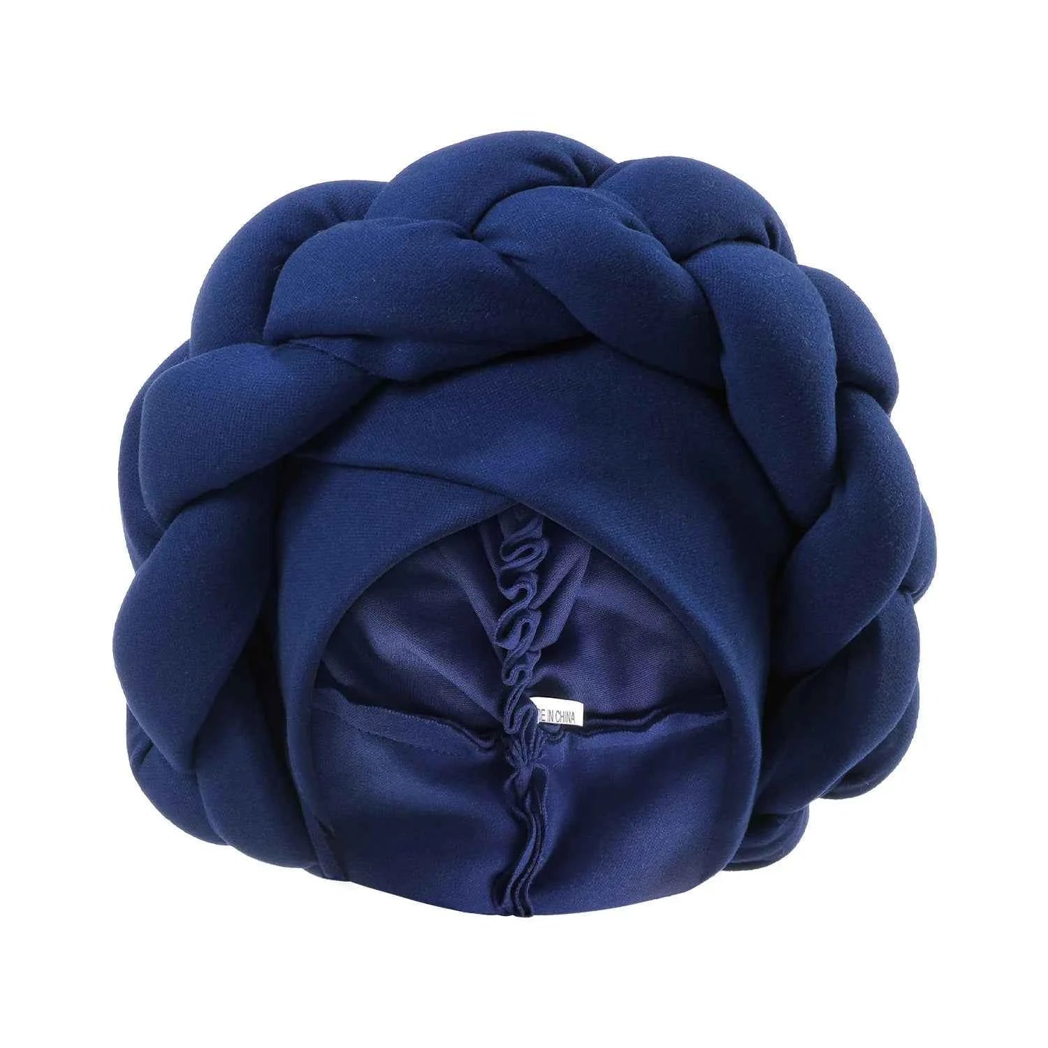 New Exaggerated Braids Turban Cap for Women African Wedding Party Headwear Hats Bonnets Headband Hat Hijab Cap