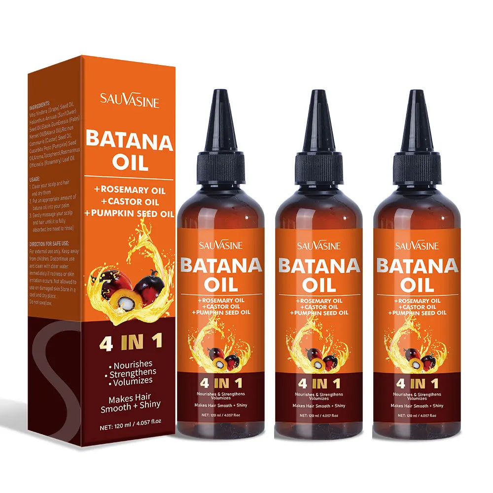 120ML 4 IN 1 Batana Hair Oil Nourishes Hair Follicles And Smoothen Hair With Nourishing Hair Oil 2025 New - NamafadStore