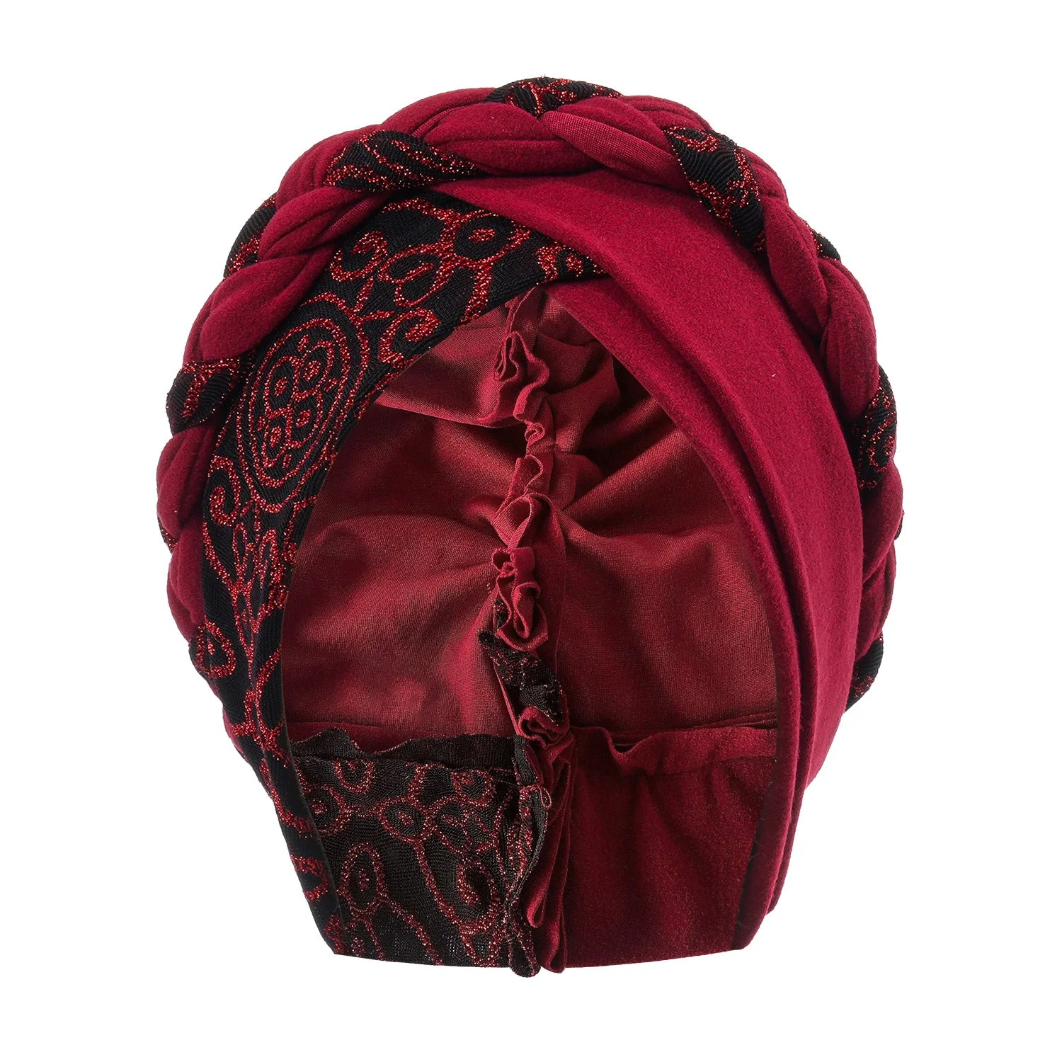 2024 Head Scarf for Muslim Women Turban Cap Ladies Islamic Print Bonnet Hat Braid Headband Turbante Mujer Beanies Hats - NamafadStore