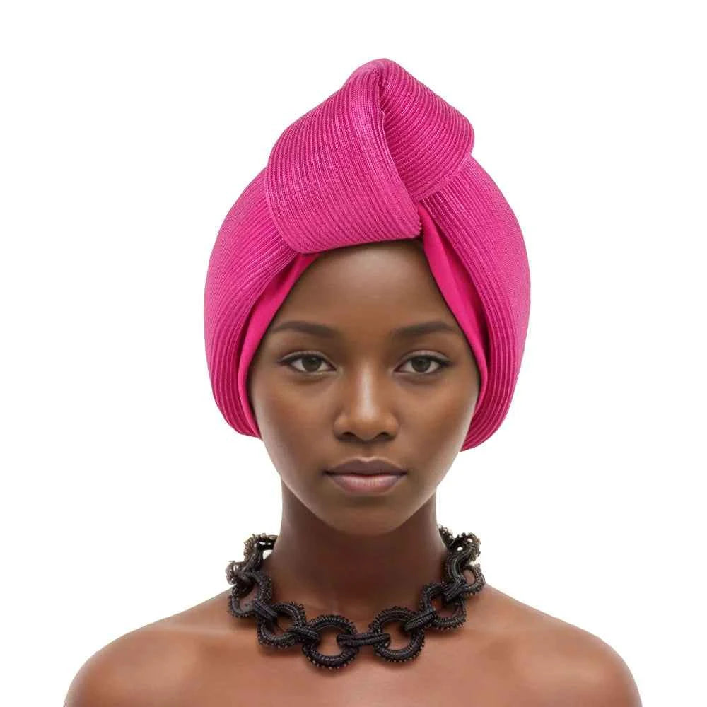 Fashion Women Top Knotted Turban Cap Female Bandana Headscarf Hat African Head Wraps Wedding Party Lady Headwear Bonnet