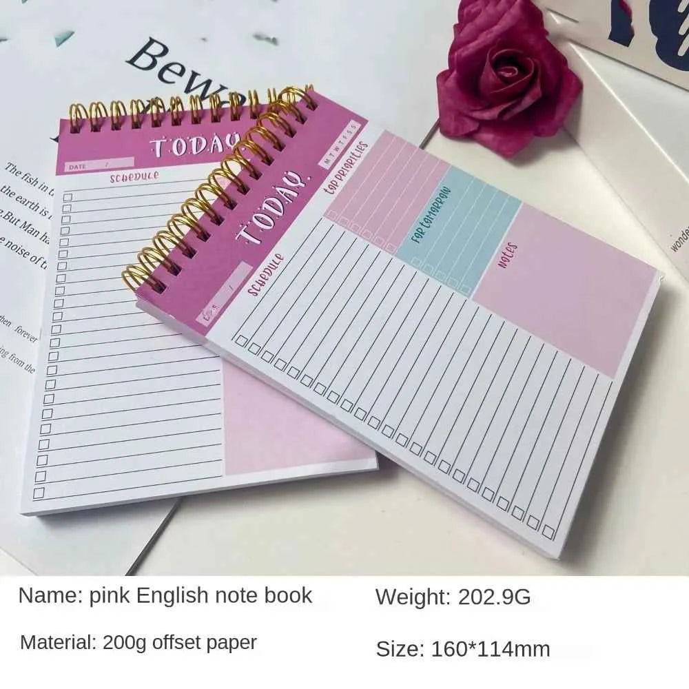 Wide To Do Planner Weekly Planning Notepad Schedules Stationery Weekly Meal Planner Pad Undated A5 Notebook Planner