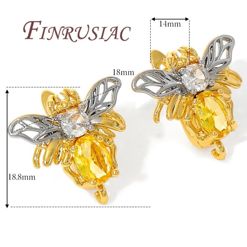 18K Real Gold Plated Earwires,Earring Fixtures,DIY Women's Earrings Jewelry Making Accessories,Luxury Earring Hooks Clasps