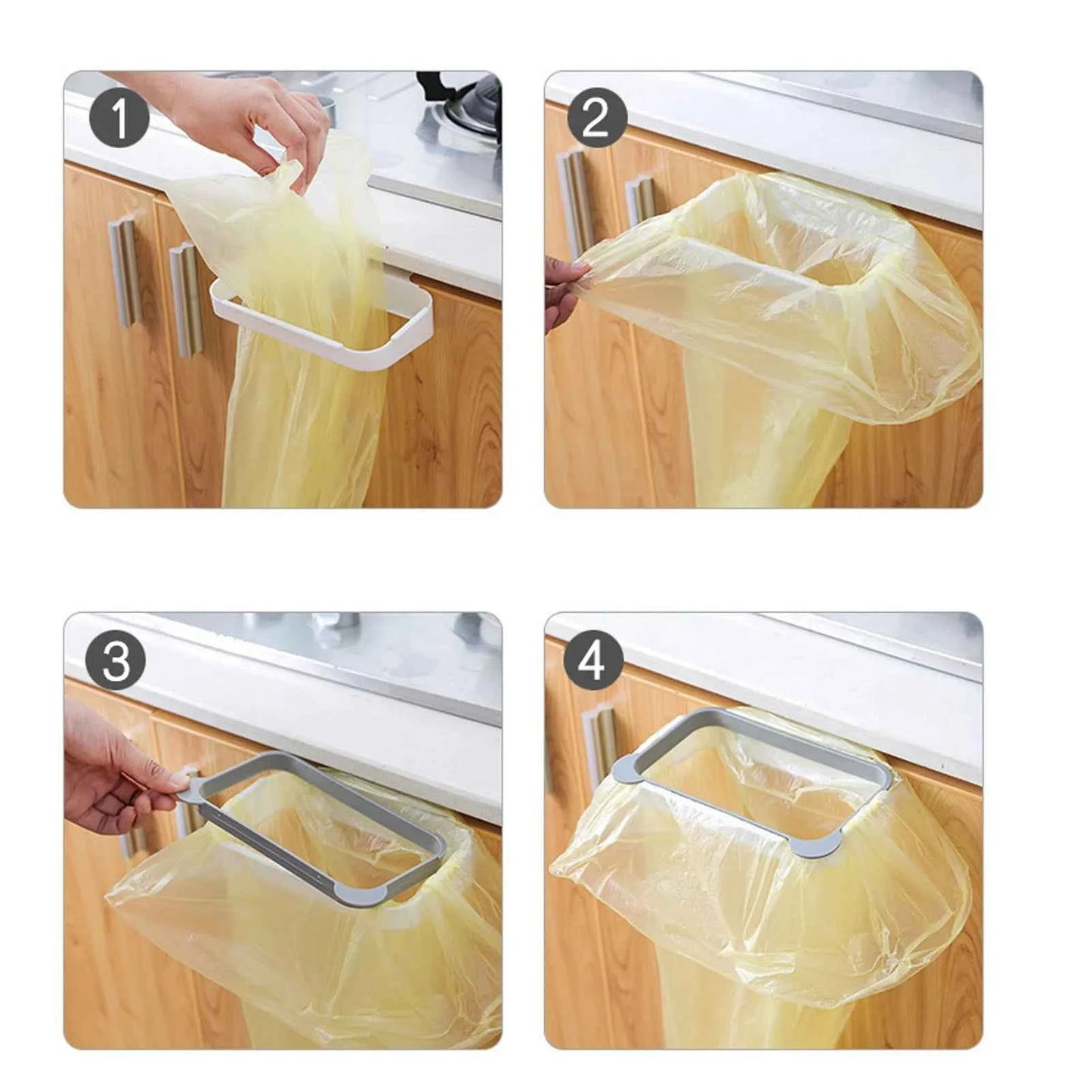 Shopping Bag Holder Multipurpose Easy Access Portable Garbage Bag Holder Rack Space Saving Plastic for Living Room for Kitchen