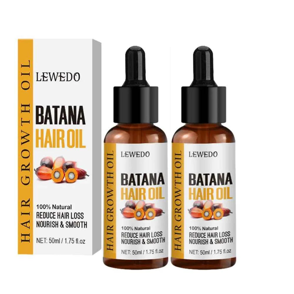 2PCs Natural Batana Oil For Hair Growth Pure Batana Oil Hair Shine Strengthen For Women Prevent Hair Loss Eliminates Split Ends