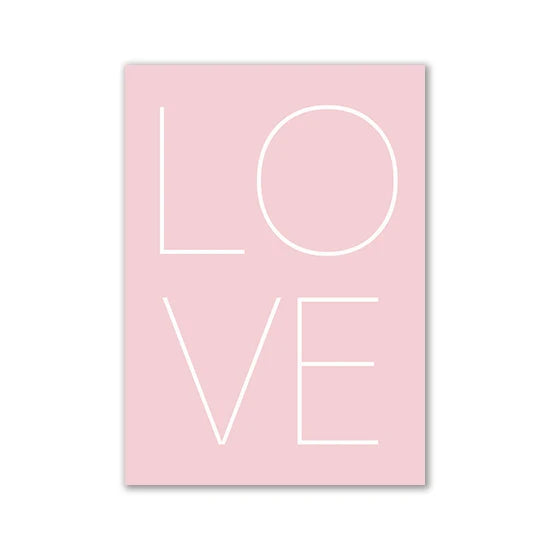 Minimalist Pink Aesthetic Room Decor Modern Wall Art Canvas Posters and Prints Wall Paintings Girl Bedroom Decoration Room Decor