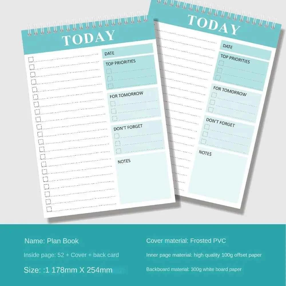 Wide To Do Planner Weekly Planning Notepad A5 Notebook Planner Schedules Weekly Meal Planner Pad Stationery Undated