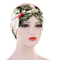 Women Lady Beads Muslim Braid Head Turban Wrap Cover Cancer Chemo Islamic Arab Cap Hat Hair Loss Bonnet Beanies Fashion - NamafadStore