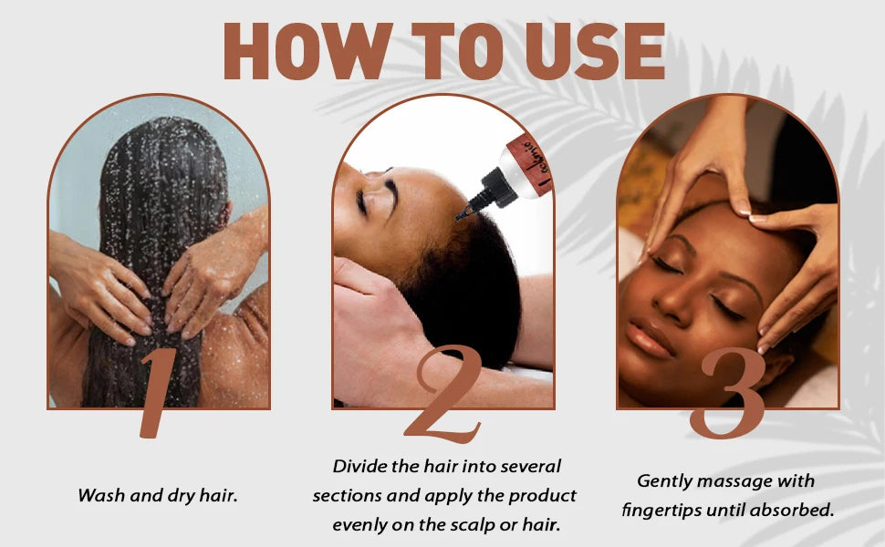 3pcs/set Hair Care Products for Women Moisturize Nourish Rosemary Oil Natural Batana Oil & Chebe Serum Anti-frizz Treatment Hair - NamafadStore