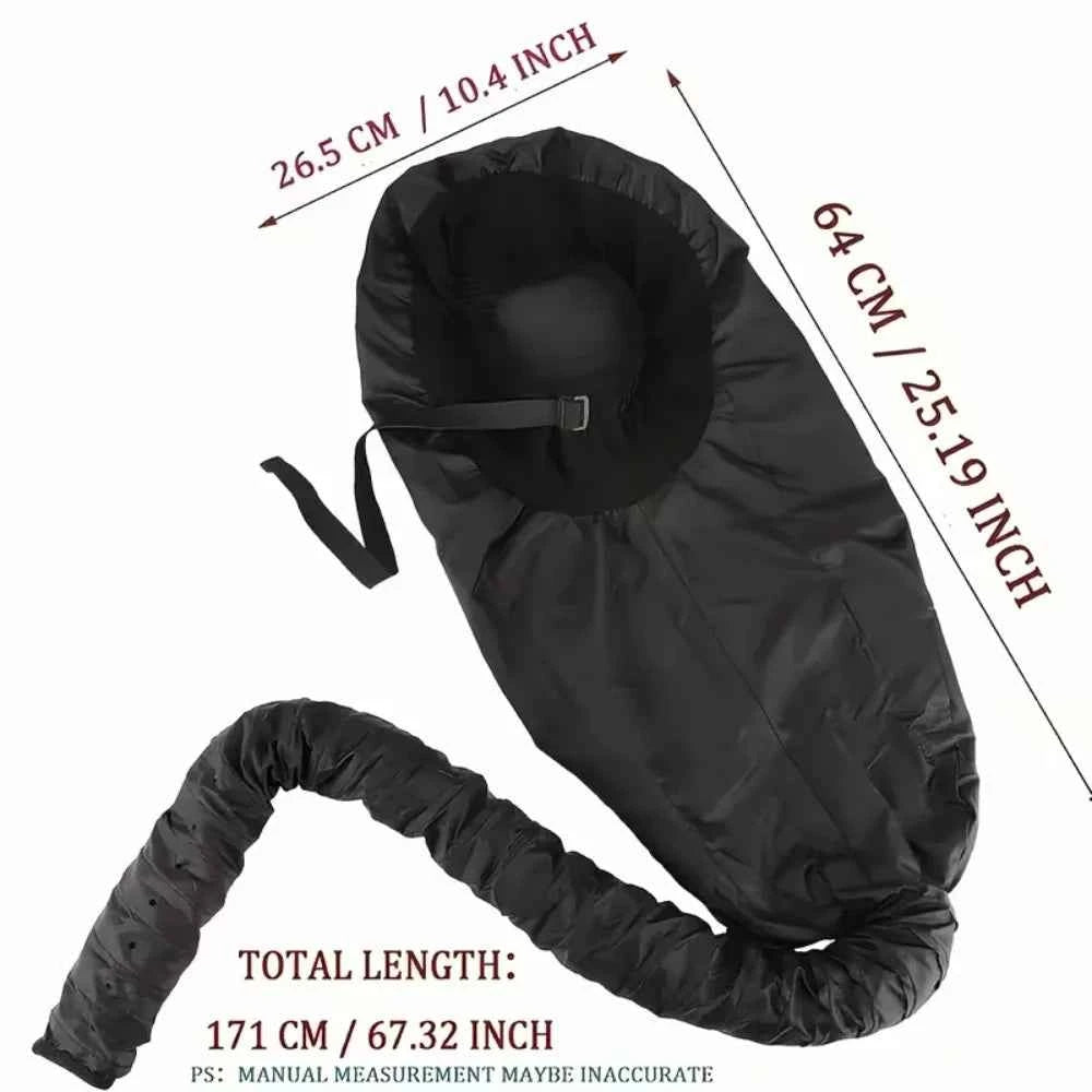Bonnet Hooded Hair Dryer Attachment Extra Large Adjustable Deep Conditioning Cap Drying Heat Cap with Elastic Strap Fast Drying