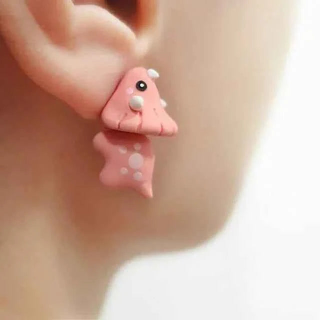 New Fashion Handmade Cartoon 3D Polymer Clay Animal Earrings Women Cute Cat Stud Earring Ear Stud Jewelry Girls Gift