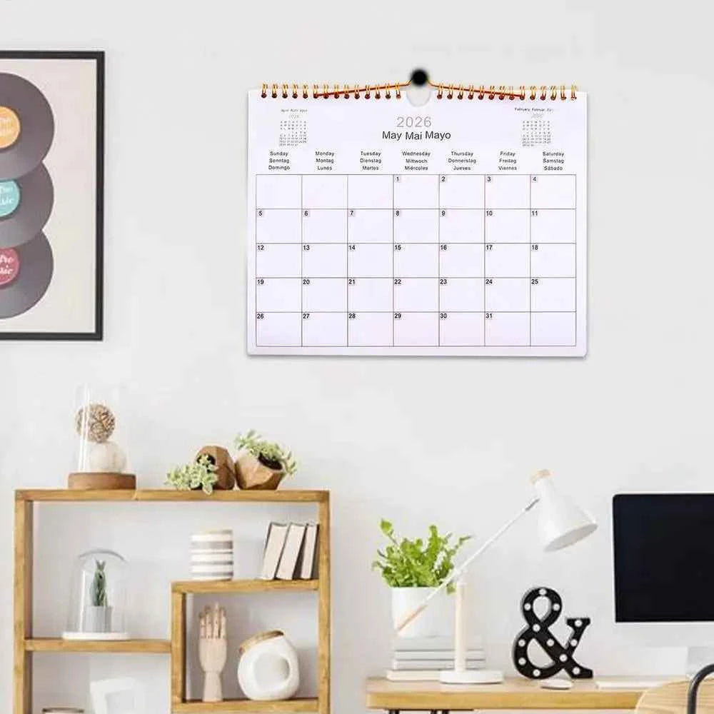 2025 Calendar 2025-2026 Calendar Planner Multilingual Coil Planner Agenda Organizer Scheduling For Home Office School Classroom